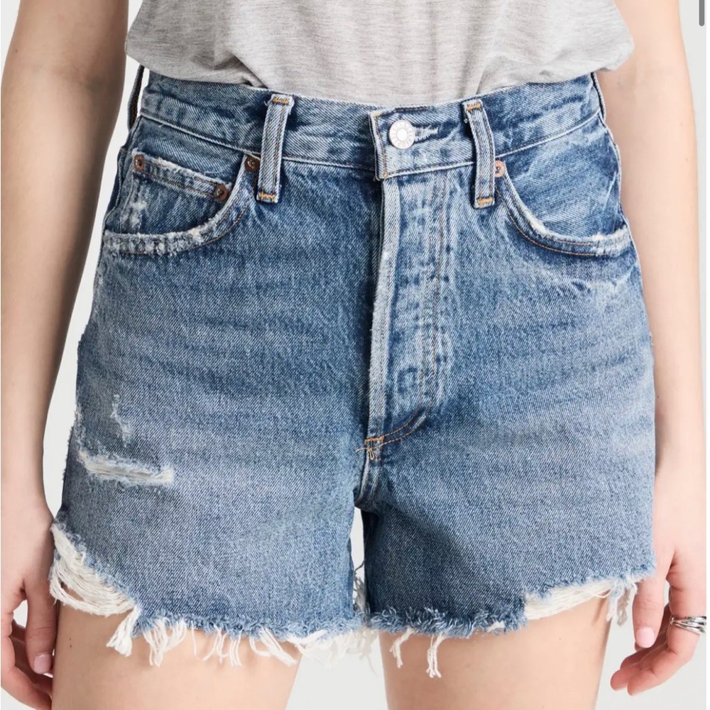 Agolde Dee high waist denim shorts size 25